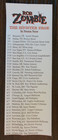 Rob Zombie Sticker Demon Speeding Tour 2002 With Concert Dates And Cities