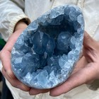 2 75lb Natural Blue Celestite Crystal Geode Quartz Cluster Mineral Specimen