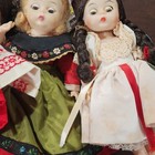 Mixed Lot Vintage Dolls W  Outfits  International Folk Costume   Santa Doll