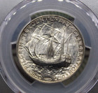 1921 Commemorative  pilgrim  Silver Half Dollar 50c Pcgs Ms64  556 Bu Unc Ecc c