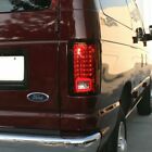 New Black Tail Light Set For 95-12 Econoline E-series 00-05 Excursion Fo2801114
