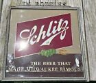 Antique Vintage Jos  Schlitz Brewing In Bottles Reverse Painted Glass Beer Sign