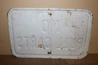 Vintage 1950 s No Pull Carts 14  Embossed Metal Golf Course Golfing Sign