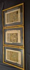 Antique Indian Quran 3 Leaves 18thc   Miniatures Framed Surah An-nisa Manuscript