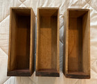 Vintage Set Of 3 Wooden Sewing Maching Cabinet Drawers Storage 13 75  Long