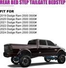 Rear Bed Step Compatible With 2019-2024 Dodge Ram 2500 3500 retractable Bumper T