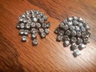 Vintage Pair Rhinestone Waterfall Dangles Shoe Clips