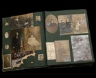 Antique Victorian Photo Album With  100 Aus uk us  Photos   Postcards Inside