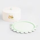 New World Market Vintage Retro Metal Cake Carrier Easter Bunny Dessert Pie