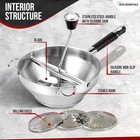 3-in-1 Stainless Steel Food Mill - Puree Strain Mill For Soups Sauces Baby Food