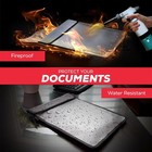 2000  f Fireproof Document Bag Waterproof Money Cash Pouch Safe Storage Organizer
