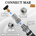 Garden Hose To Pressure Washer Adapter 3 4  Ght To 1 4  Quick Connect