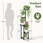 Tall Plant Stand Indoor Outdoor 4 Tier Heavy Duty Plant Shelf For Patio Garden