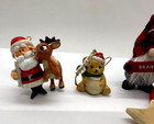 Lot 4 Mix Vtg Christmas Tree Ornaments