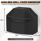 Bbq Gas Grill Cover 82 Inch For Outdoor Weber Grill  600d Heavy Duty  Waterproof
