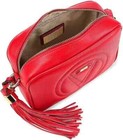 New Valentino By Mario Valentino Mia Signature Leather Camera Bag Red authentic