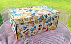 Large Vintage Walt Disney Productions Cardboard Box W litho Cartoon Characters