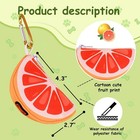 Grapefruit Shape Dog Poop Bag Holder And Carrier - Leash Attachment Poo Bag D   