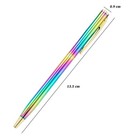3 Pieces Rainbow Metal Ballpoint Pen Retractable Crystal Pens Creative Signat   