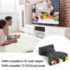 Hdmi Male To 3 Rca Female Composite Av Video Audio Adapter Converter For Tv Pc
