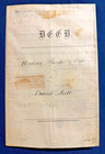 1868 Civil War Era Deed Philadelphia Pa Hunter nutt W R68 Revenue Bedford St