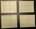 Fiji 1949 Kgvi Upu Mint Blocks Sc 141-144  Sg 272-275 Mnh Plate  1 Complete Set