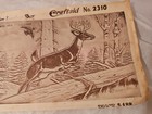 Vtg Craftaid Leather Template No  2310 Deer Buck Hunter Billfold Pattern Stag