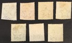 7 Very Good 1895 Zanzibar Qv  india  Overprint Varieties Mint