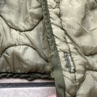 Vintage Us Army Liner Cold Weather Coat Mans Large Olive Quilted Military Jacket