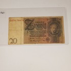 1924-29 Germany 20 Mark Banknote Note Bill Currency Condition Fair