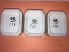 Vtg Hall Pottery 716 Sugar Packet Holder ceramic White Restaurantware - Set Of 3