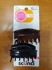 5 Pks Of 2  Scunci No Slip Grip Hair Clips Claw Clips Brown black  7696  R7p6b