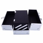 Aluminum Makeup Train Case Jewelry Box Cosmetic Organizer With Mirror 9 x6 x6 