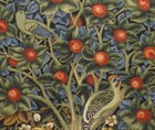 49  Wall Jacq  Woven Medieval Tapestry The Woodpecker William Morris Antique Art