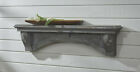 Primitive Country Mantle Shelf Distressed Aged Gray Vintage Look