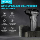 Pfctart Compressed Air Duster-200000rpm Super Power Electric Air Duster 8000mah