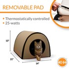 Thermo Mod Kitty Shelter Heated Outdoor Cat House For Outside Pets In Winter    
