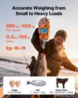 Vevor Digital Crane Scale 880 Lbs 400 Kg Handheld Hanging Scale Orange