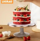 12 Inch Round Aluminum Tall Revolving Cake Decorating Stand cake Turntable    