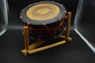 Japanese Taiko Drum 35cm Wooden Stand Stick Set Traditional Percussion Instrumen