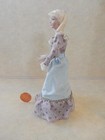Miniature Dollhouse 1 12 Scale Porcelain Blonde Lady In Blue   Pink - Pt60