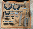 Wwii Japanese Precision Micrometer Set 0-200mm - Outside Depth   Standards 