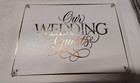 Nib Our Wedding Guest Book White With Multi-color Letters 6 X 8 5 Inches