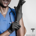 Black Nitrile Disposable Gloves Powder Latex Free 