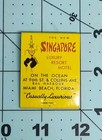 Vintage Singapure Singapore Resort Motel Matchbook Bal Harbour Miami Beach Fl