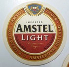 Imported Amstel Light Original  Lot Of 2 Beer Coasters 4  Diameter