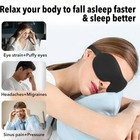 1 Pack Travel 3d Eye Mask Sleep Soft Padded Shade Cover Rest Relax Blindfold