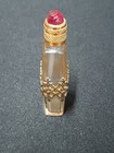 Vintage Miniature Perfume Bottle   2 3 4    Made In France  silver Overlay Empty