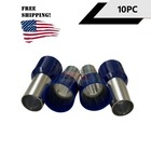 10 Pc   1 0 Gauge Wire Ferrule Connectors Wire Ferrules Terminals Insulated Blue