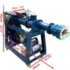 220v Vacuum Clay Extruder Mixer Dual-axis Ceramic Clay Mixing Machine Dia  10cm